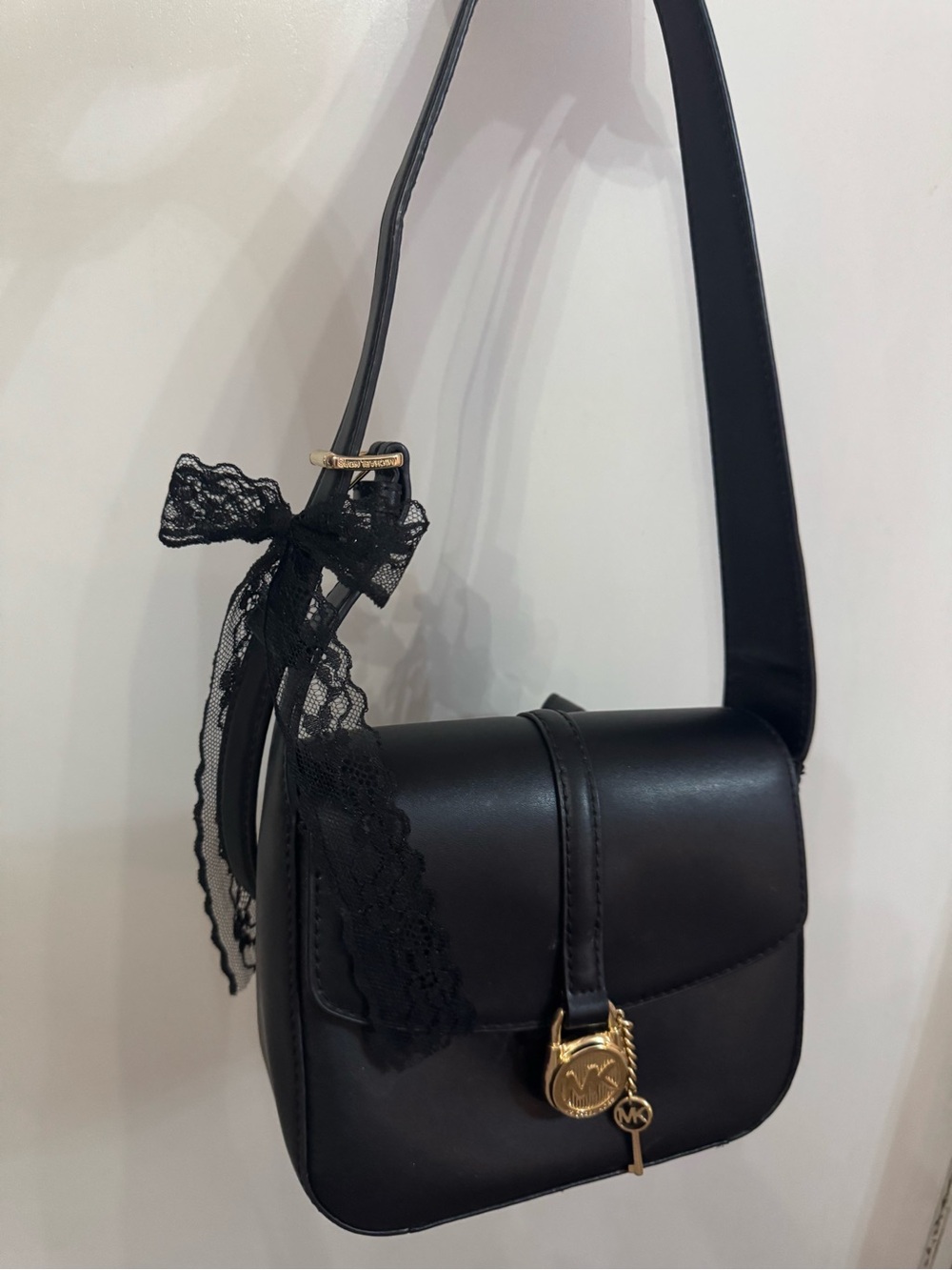 Michael Kors Black crossbody Bag with Gold Hardware